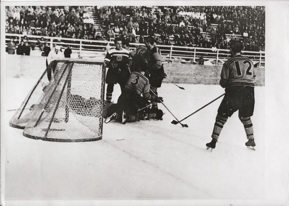 Orig. Olympische Spiele St. Moritz, 1948, Eishockey Kaufen auf Ricardo