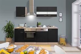 461 Küchenzeile Singleküche 220cm E/SON/S -Küche Einbauküche