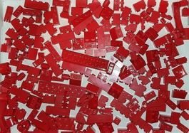 Lego 200 Roten Kleinteile Petites -J61