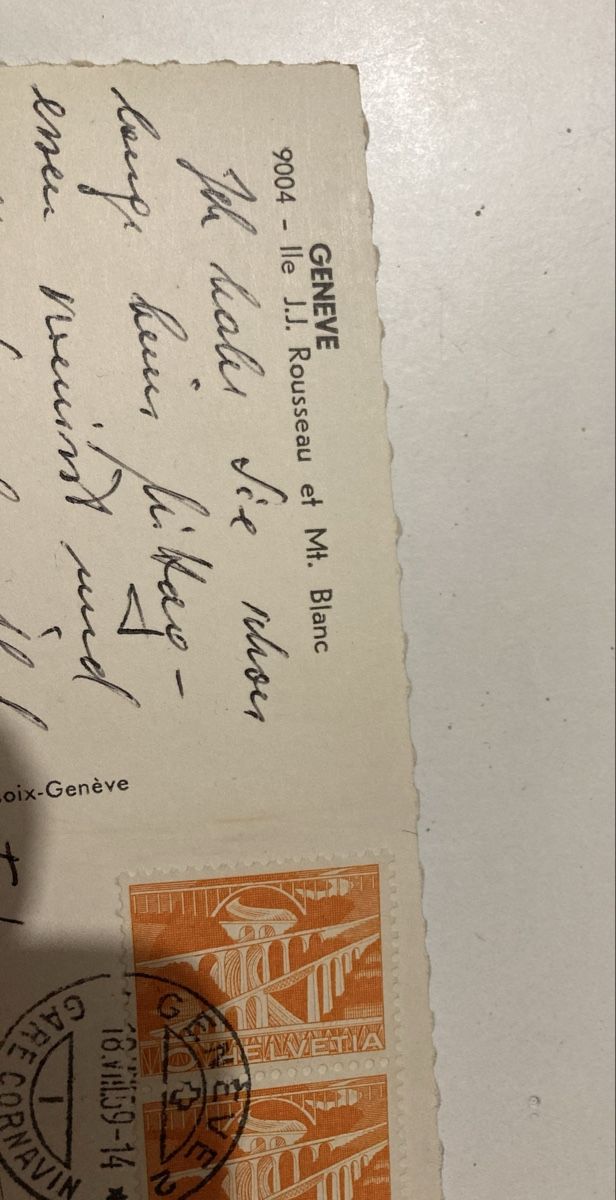Ansichtskarten: Alte Postkarte Genf – Gebraucht aus Zürich von Ekka 1