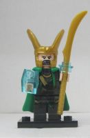 LEGO Super Heroes sh0968 " Loki - Pearl Dark Gray Suit, Flex