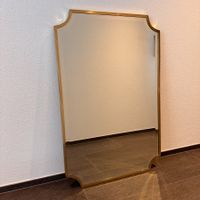 Grosser Vintage Wandspiegel gold 66 x 101 cm