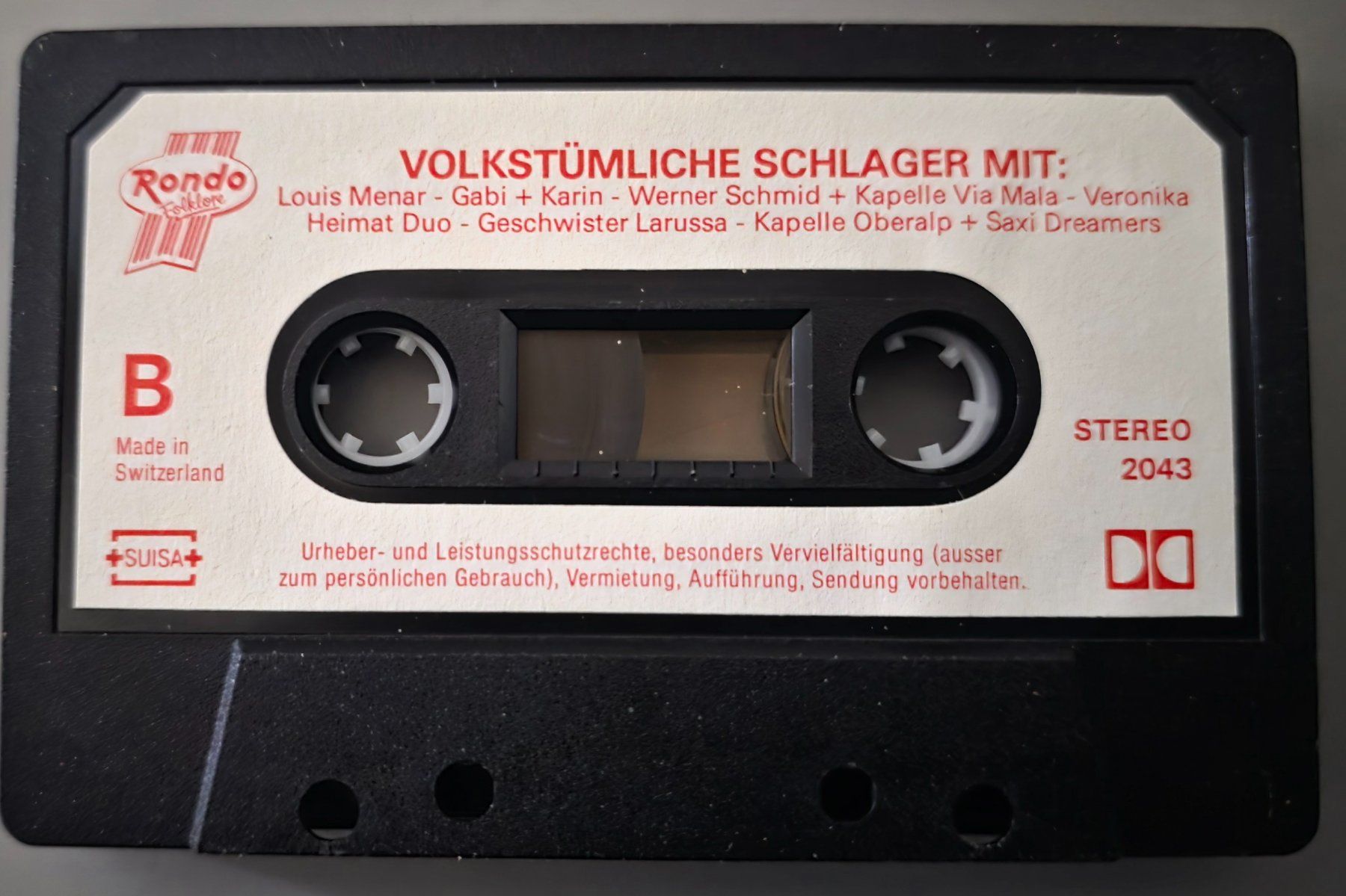 Kompaktkassetten: Various MC – Volkstümliche Schlager – Gebraucht aus Root von atelier22 2