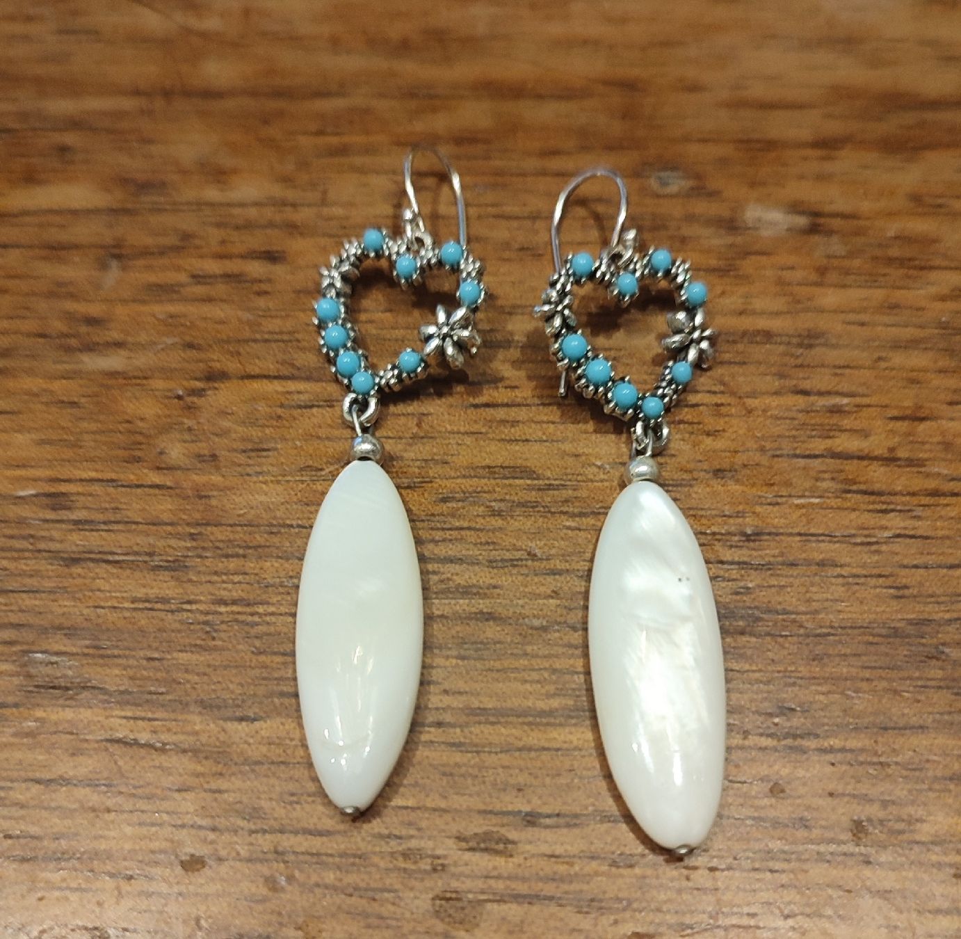 Orecchini pendenti & Orecchini a lobo: Boucles d'oreilles handemade, crochets en argent – Nuovo (secondo la descrizione) da Chardonne venduto da ale_9pgq