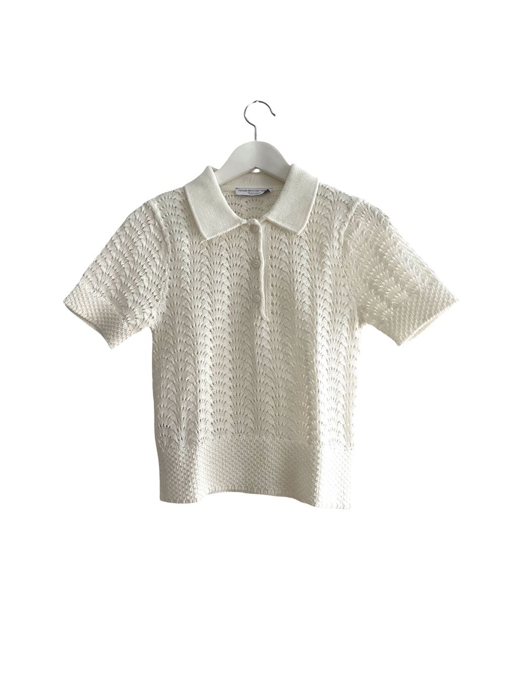 Victoria Beckham Top: Victoria Beckham x Mango süsses Poloshirt/Top – Nuovo (secondo la descrizione) da Jona venduto da vanessasupermarket20 5