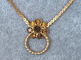 Vergoldete gelbe  Blume (40cm)