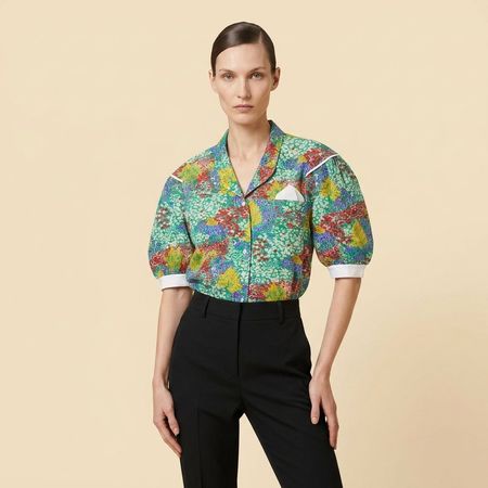 Chemisier Vintage Fleurs Marie Clemence Paris Taille XS S