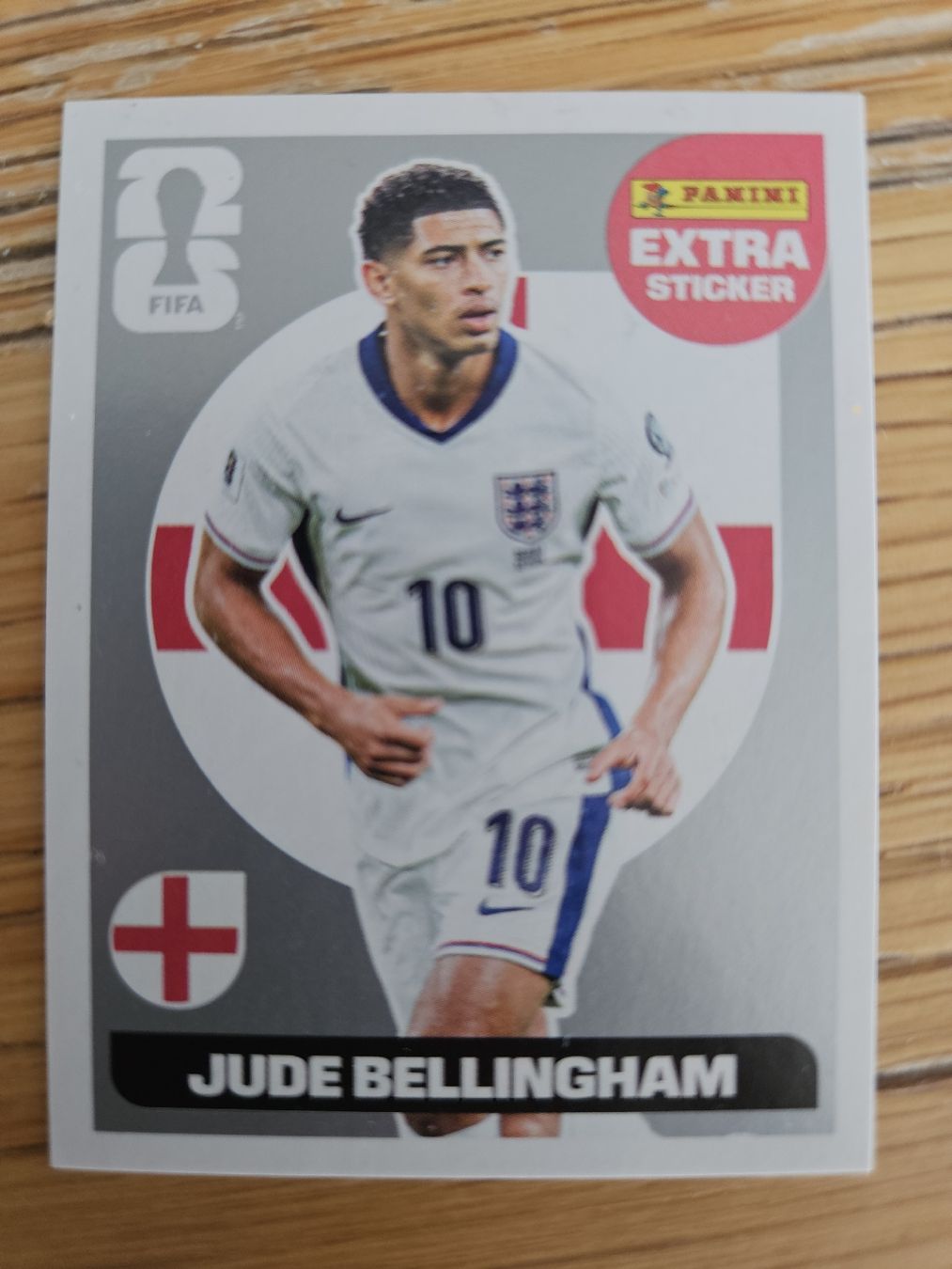 Panini Carte collezionabili: Panini Extra Sticker Jude Bellingham World Cup 2026 Silver – Nuovo e nell'imballaggio originale da Grandson venduto da Carpal