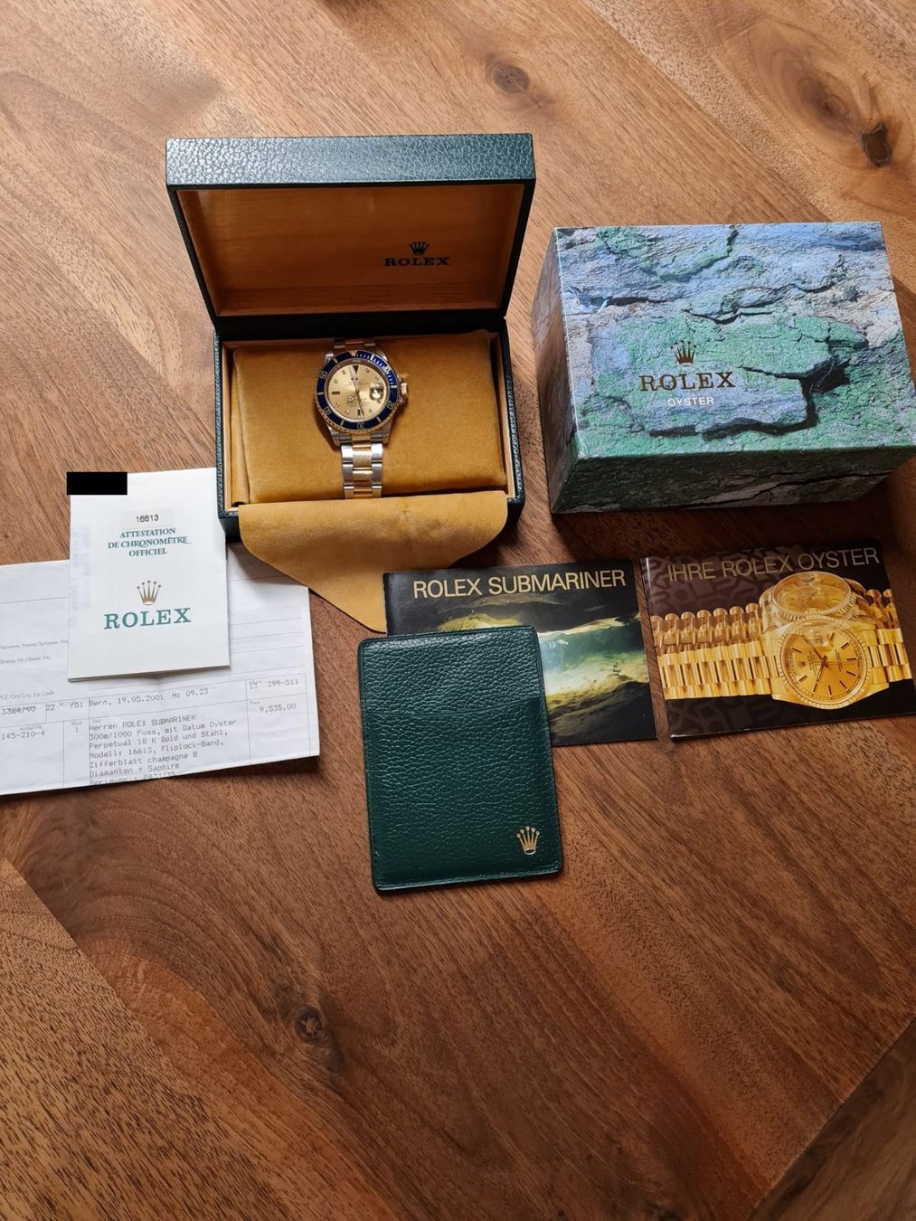 Rolex Orologi: Rolex Submariner Date 16613 Sultan / Serti Dial Full Set – Usato da Sursee venduto da watch-hunter13 1
