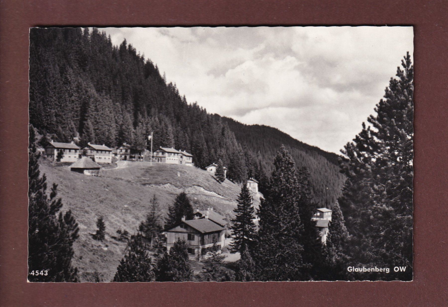 Cartoline postali: GLAUBENBERG – Usato da Pully venduto da nicecards