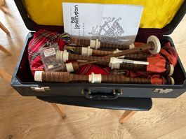 Schottischer Dudelsack / Great Highland Bagpipe mit Koffer