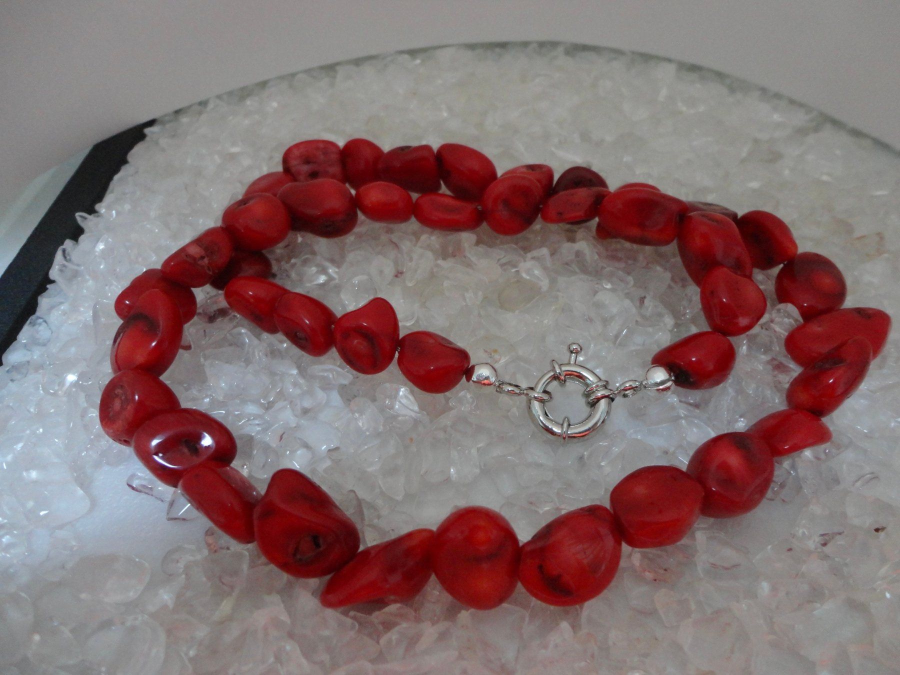 Catenine: Halskette - Korallen behandelt. – Nuovo (secondo la descrizione) da Biberist venduto da tl-schmuck 2
