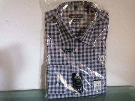 John Adams Hemd "slim fit" Gr. S 37/38 100% Baumwolle
