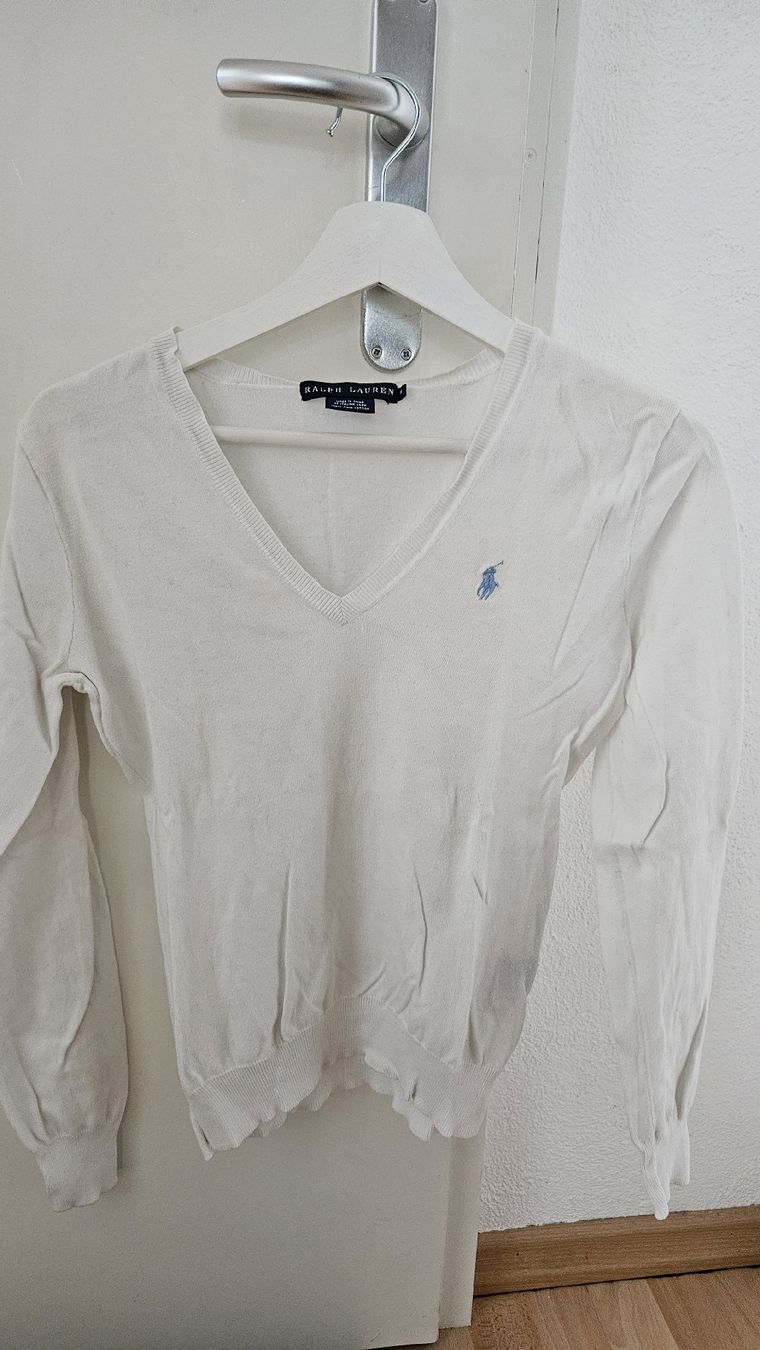 Ralph Lauren Maglioni & Felpe: Ralph Lauren Pullover weiss Grösse M – Usato da St. Gallen venduto da 010lea010