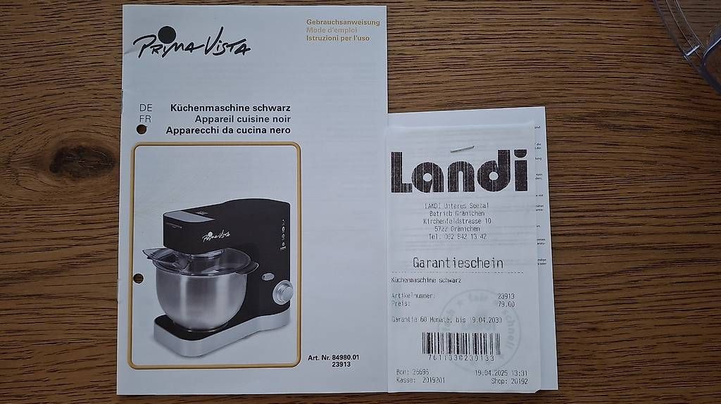 Elettrodomestici da cucina: Küchenmaschine Prima Vista – Usato da Gränichen venduto da ron_78mq 2