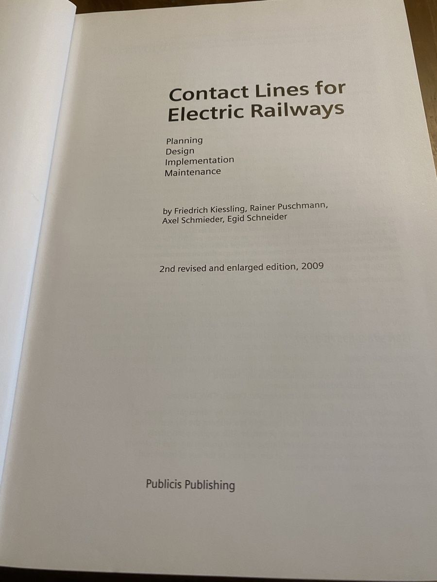 Bücher: Eisenbahn, Contact Lines for Electrical Railways , Siemens – Gebraucht aus Baden von swiss-alps 3