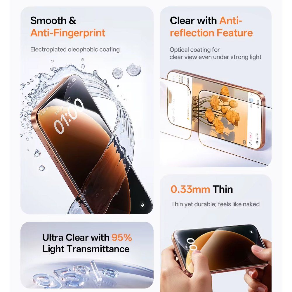 Apple Covers & Schutzfolien: Privacy Panzerglas iPhone 17 Pro mit Installationsrahmen – Neu und originalverpackt aus Chiasso von online.shop 2