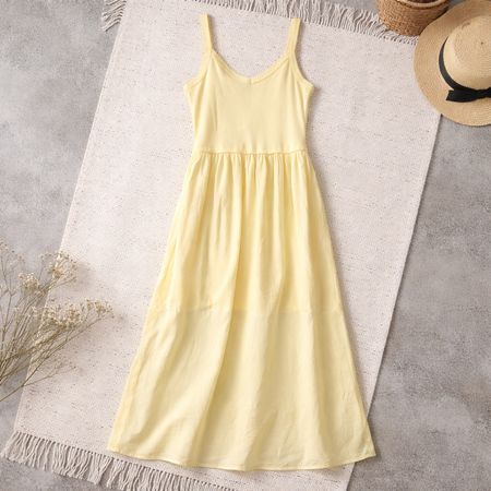 MODA MORGANA Robe d'été jaune