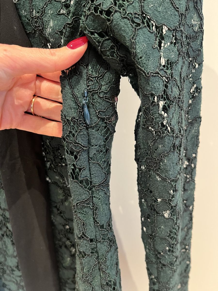Sandro Kleider: Sandro Spitzenkleid, dunkelgrün, Gr. 1 – Gebraucht aus Pfäffikon SZ von humming-bird 5
