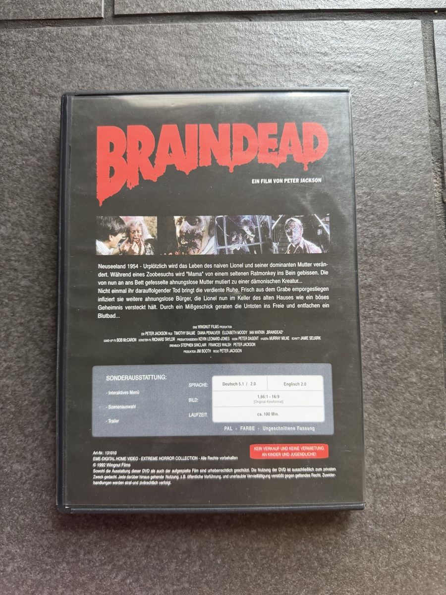 Tutti i DVDs: Braindead DVD – Usato da Zürich venduto da cENS0R 1