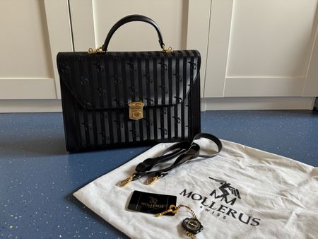Vintage Maison Mollerus Aktentasche, top Zustand, schwarz