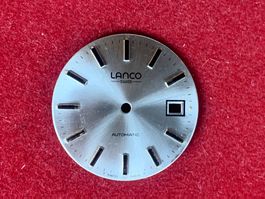 LANCO - Cadran Argent - Vintage - NEUF - Ø 29,5 mm