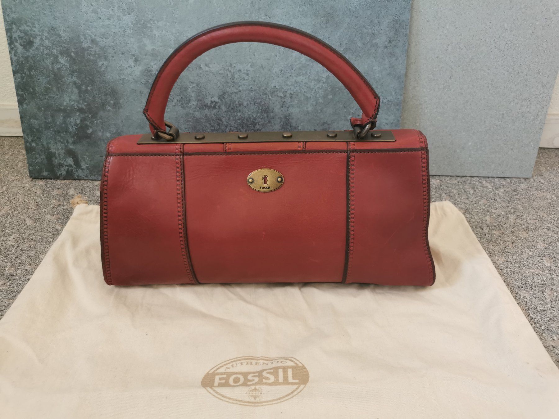 Fossil Borse da donna: Fossil Leder Tasche (dunkle rot) NEU – Nuovo (secondo la descrizione) da Oberengstringen venduto da Mix_gaga 1