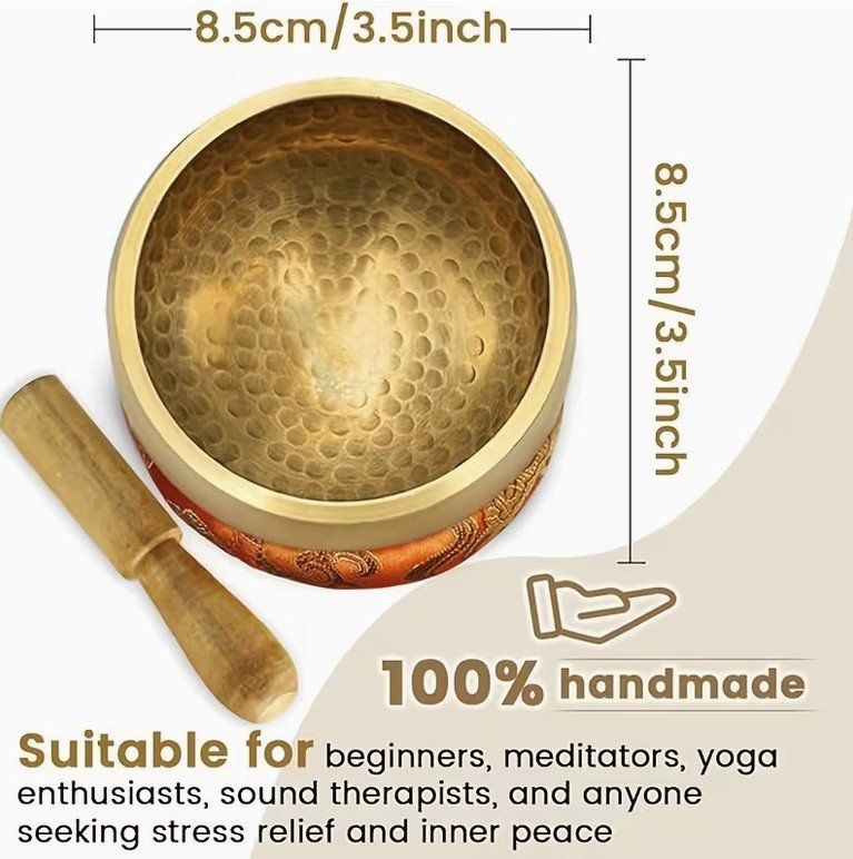 Strumenti musicali: Klangschale Nepal Messing Handgemacht Neu – Nuovo e nell'imballaggio originale da Luzern venduto da rivendo.shop 5
