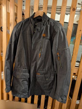Vanucci Motorradjacke grau Textil Grösse 58 gebraucht