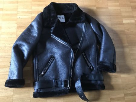 Zara Bikerjacke warm Kunstleder Neuwertig Gr S