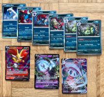 Pokémon ca 290 Karten, Holo, EX, V, VMAX, Full Art ab 1.-