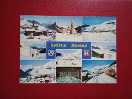 Sedrun und Rueras Winter mehrbildrig Graubünden 1982 (953)
