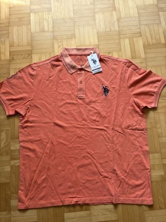 Original U.S. Polo Assn. Poloshirt in Orange, Grösse XL