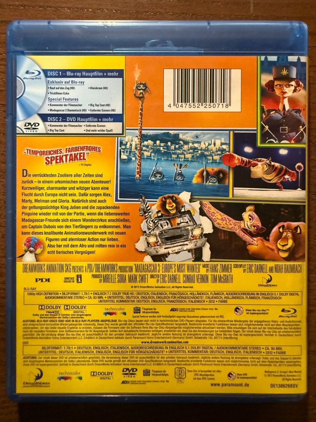 Tous les DVDs: Madagascar 3 – D'occasion à Zürich par Blu-ray_ZH 1