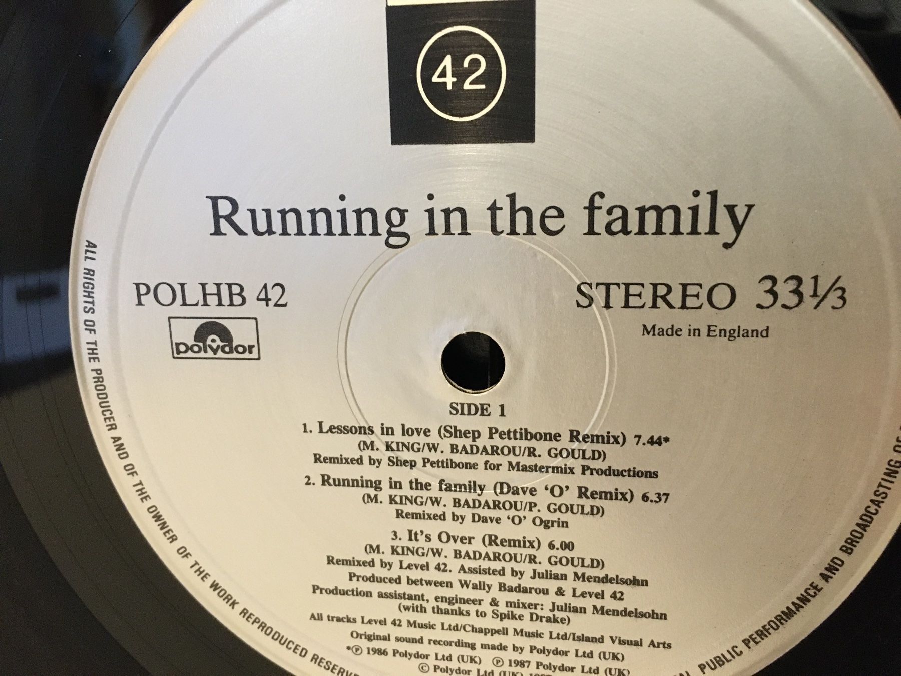 Dischi in vinile: LEVEL 42 - Platinum Edition - Schallplatte - Polydor - 1987 – Usato da Andwil SG venduto da Rainboli 7