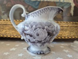 Antike Milchkanne, zartes Dekor - Vintage Charme pur!