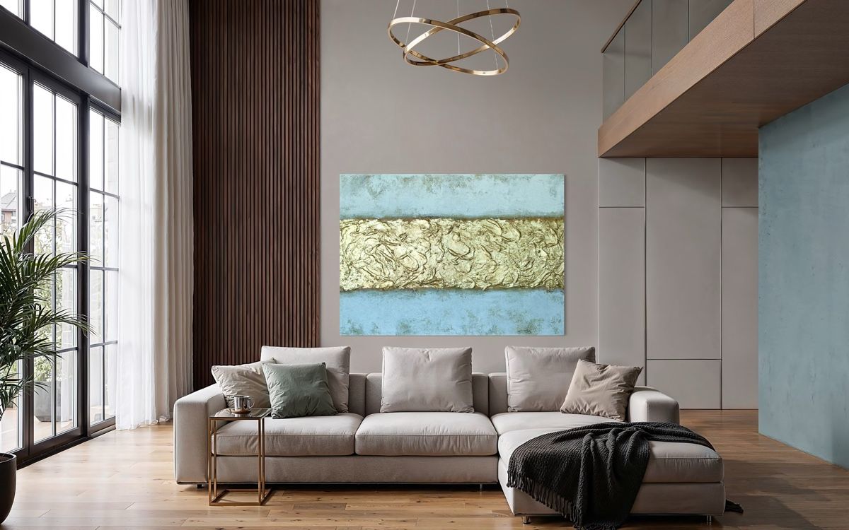 Dipinti: „Gold Reflection" #8 – Nuovo e nell'imballaggio originale da Uznach venduto da Spillmannkunst43 2