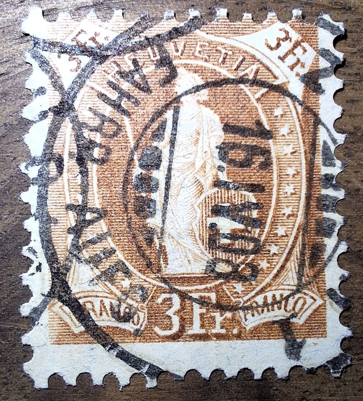 Tutti i francobolli: Stehende Helvetia 100B Kat. 140.- – Usato da Balgach venduto da SIMEON27