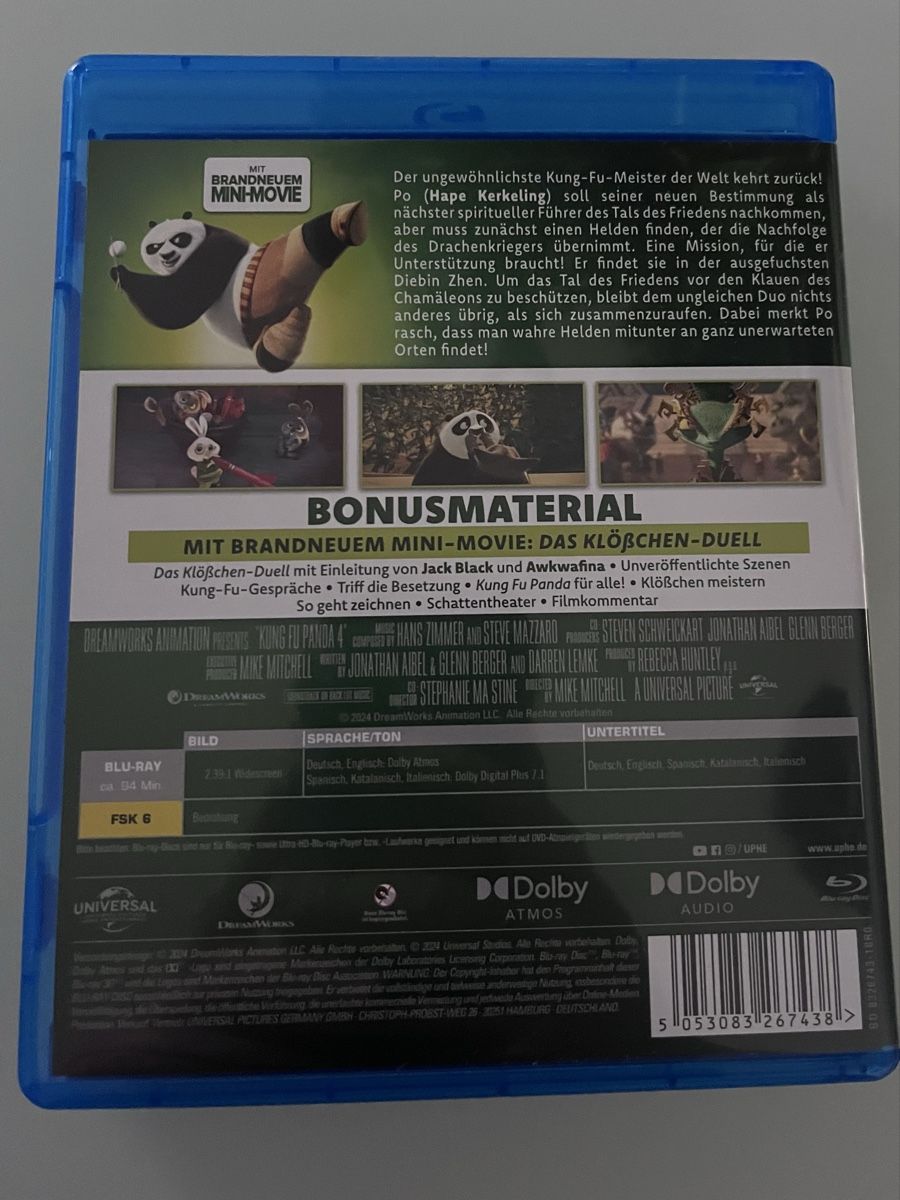 Tutti i DVDs: Kung Fu Panda 4, Blu-ray🐼 – Nuovo (secondo la descrizione) da Egliswil venduto da cx.cx 1
