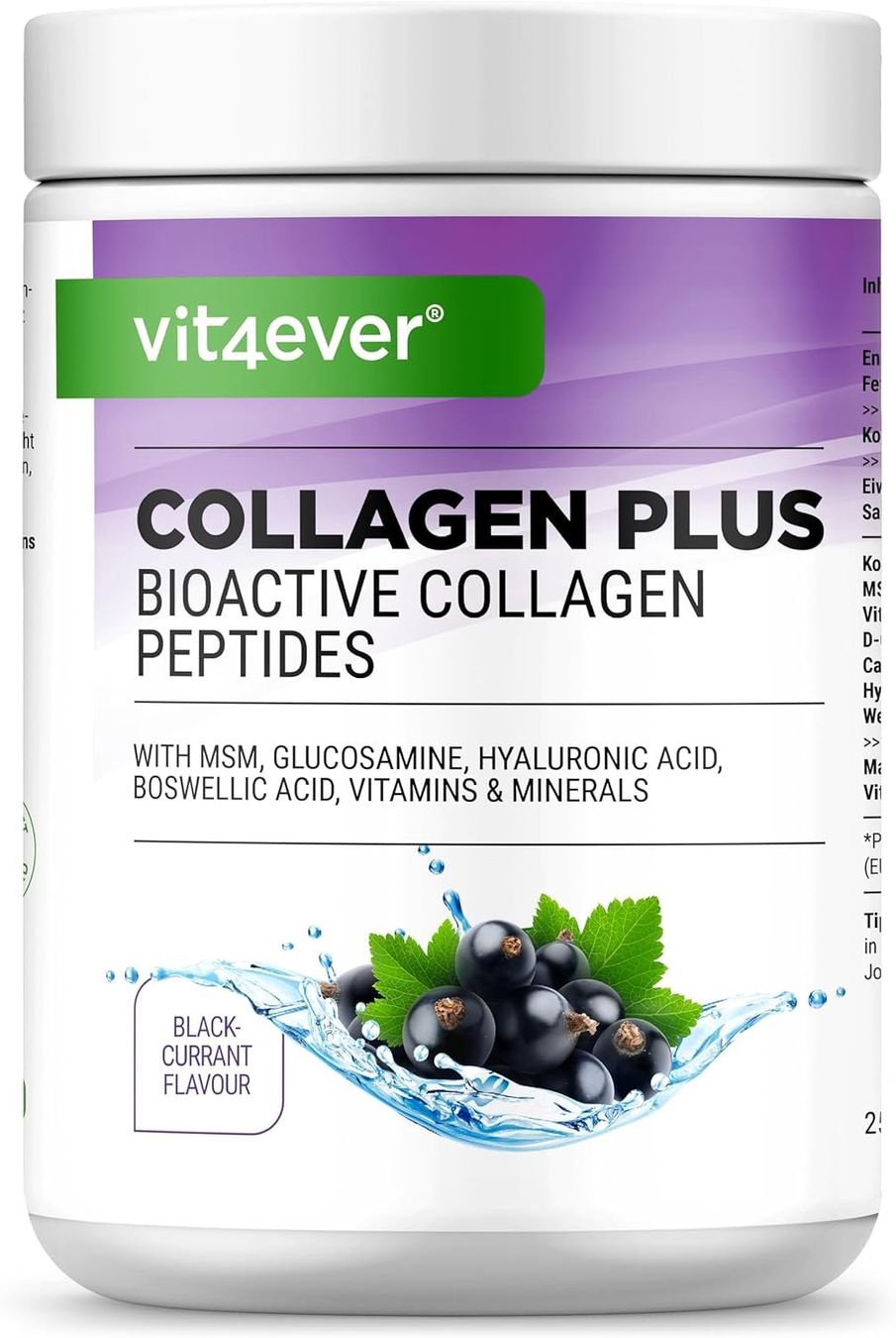 Cibi & Specialità: Collagen Plus Pulver 500 g mit MSM & Hyaluronsäure – Nuovo e nell'imballaggio originale da Suhr venduto da SchnapperCH