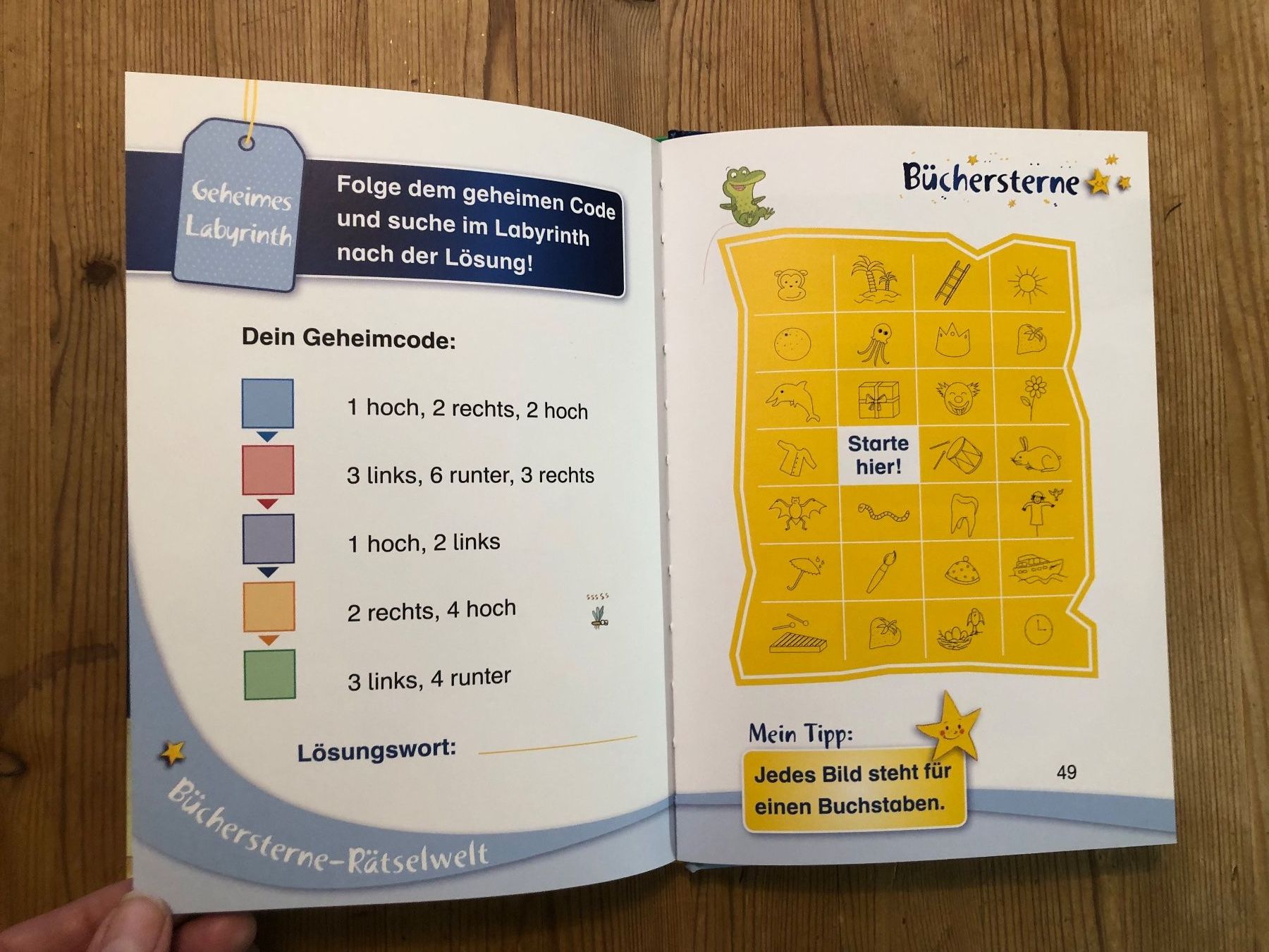 Libri: Superhugo Erstleser Buch mit Rätseln – Nuovo (secondo la descrizione) da Aarau venduto da arra7 3