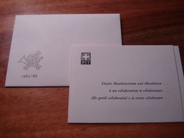 Brief zur Weihnacht, GD PTT 1965, an die Mitarbeiter