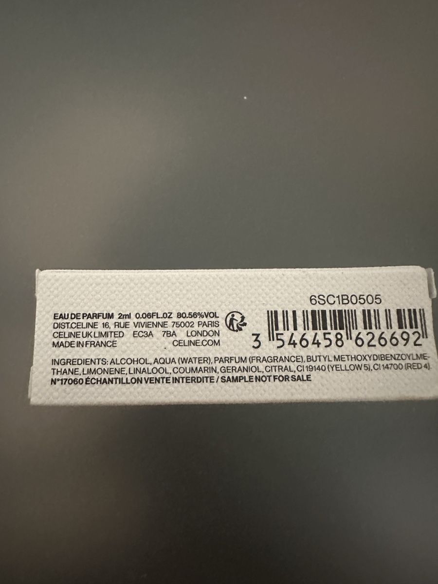 Celine Profumi & Eau de Toilette: Celine - Dans Paris Parfum 2ml – Nuovo e nell'imballaggio originale da Zürich venduto da sasmeli 1
