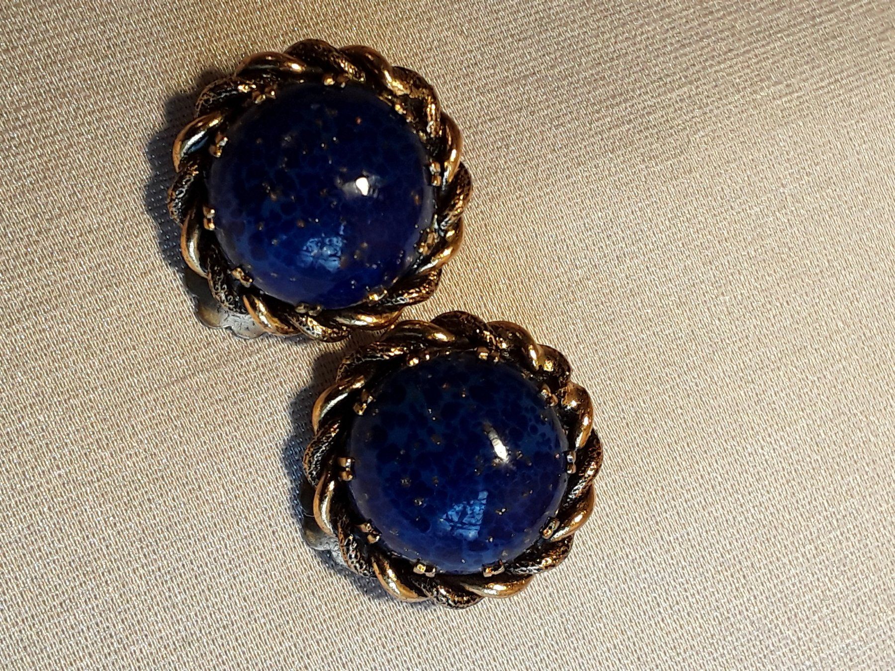 Murano Orecchini pendenti & Orecchini a lobo: Vintage Murano blaue Ohrclips – Usato da Zürich venduto da Aleick 7