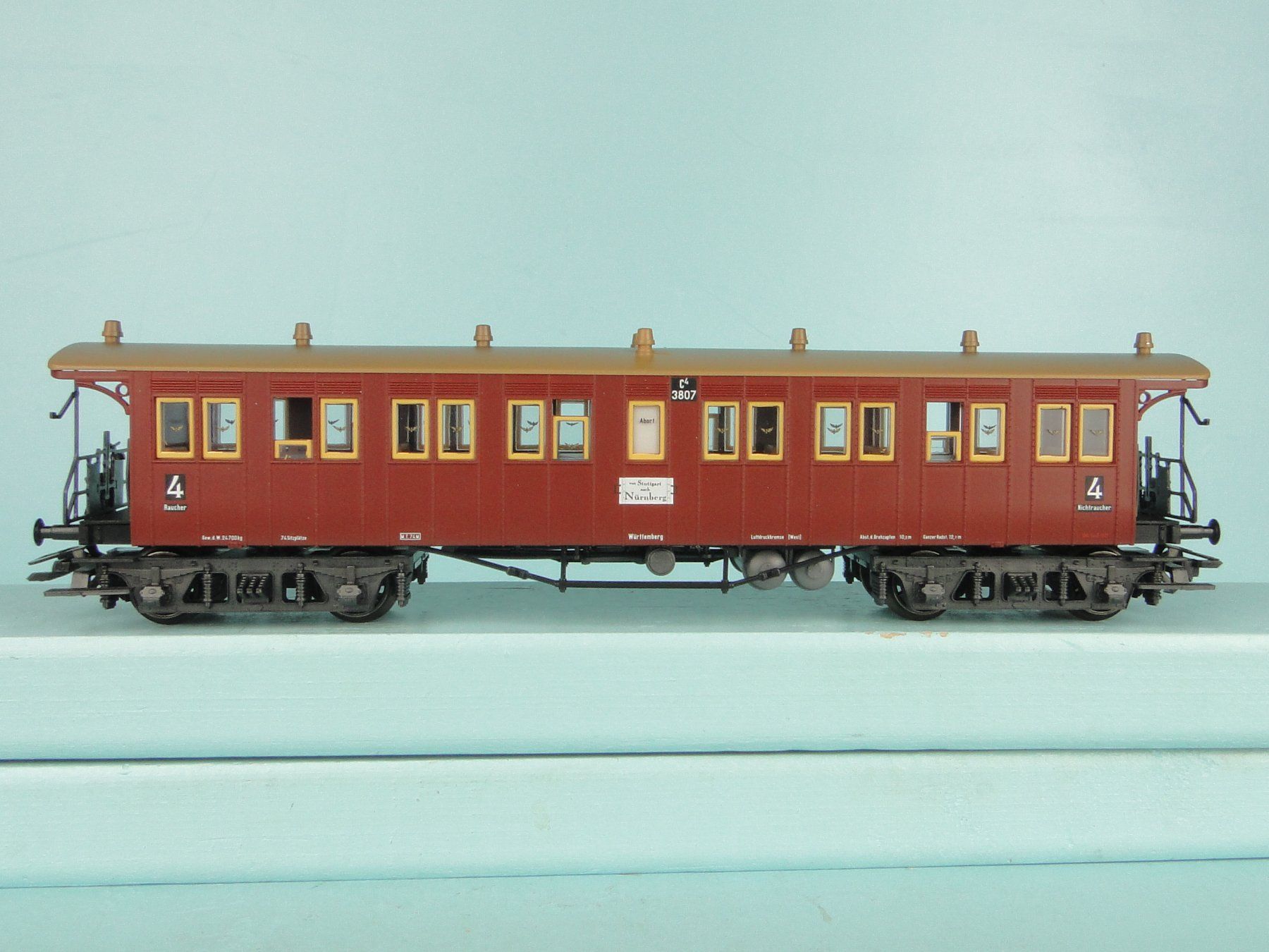 Märklin Modellini di ferrovie: Märklin 42141 Plattformwagen 4e. Klasse – Usato da Bülach venduto da cann11 3