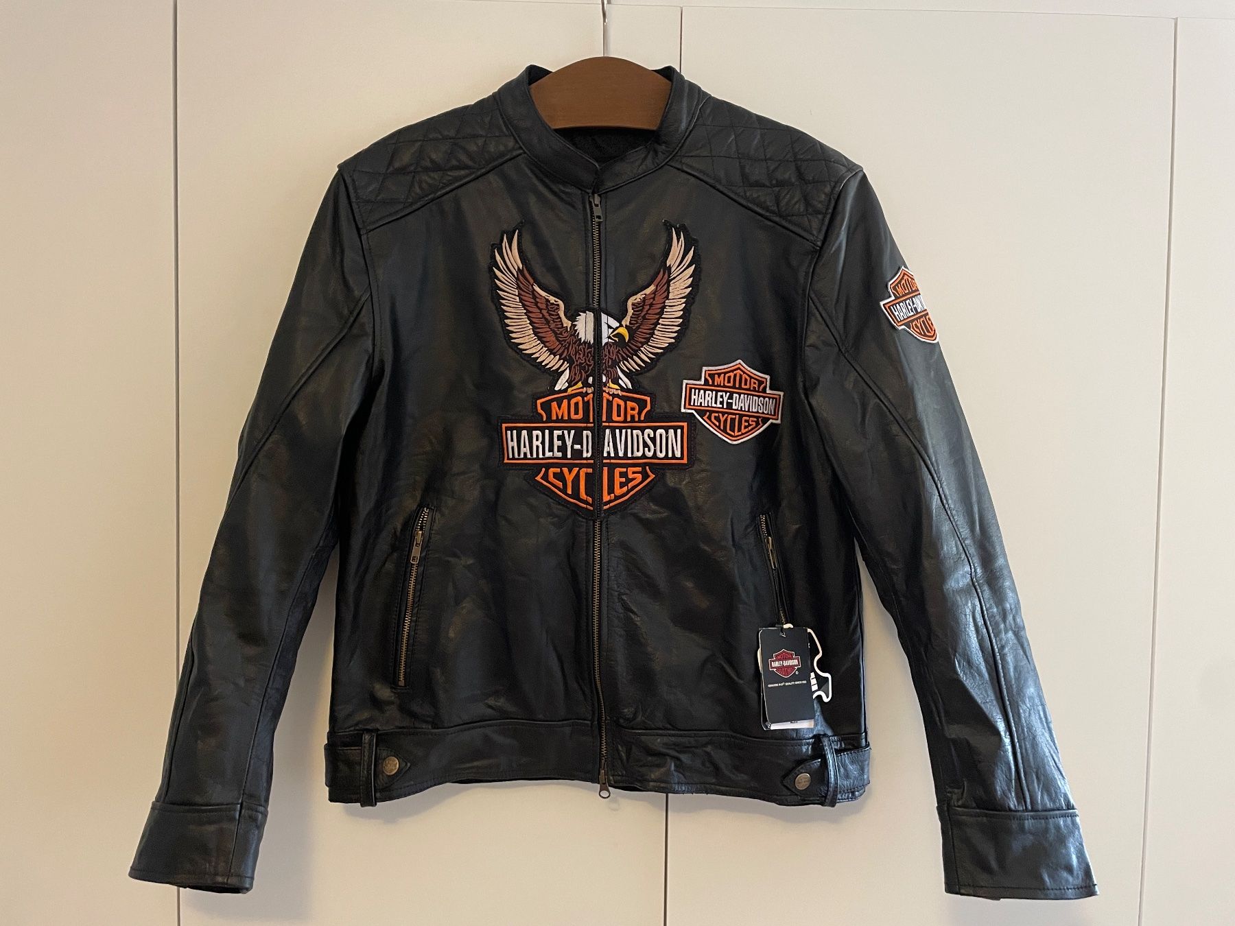 Harley-Davidson Giacche: Neue Harley Davidson Lederjacke Gr. M – Nuovo e nell'imballaggio originale da Ins venduto da creamo1 3