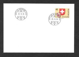 FDC 621 Jura ET 2827 Le Bémont 25.9.1978