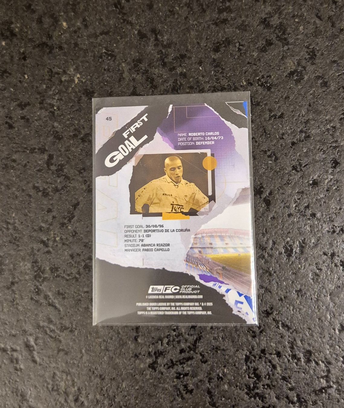 Topps Carte collezionabili: Roberto Carlos - Real Madrid - Topps – Nuovo (secondo la descrizione) da Burg AG venduto da Danoe 1