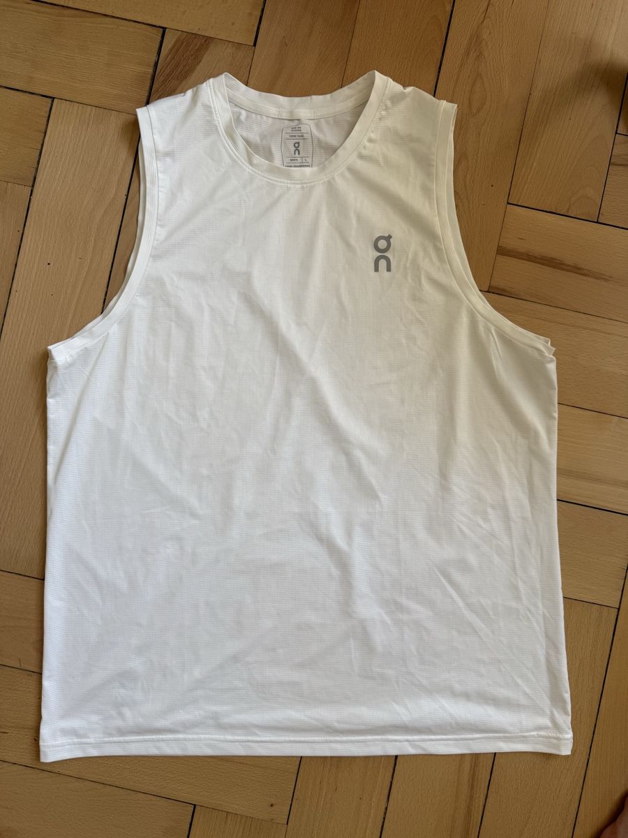 T-Shirts: On Tank Top weiss – Gebraucht aus Bern von Laufsport3000