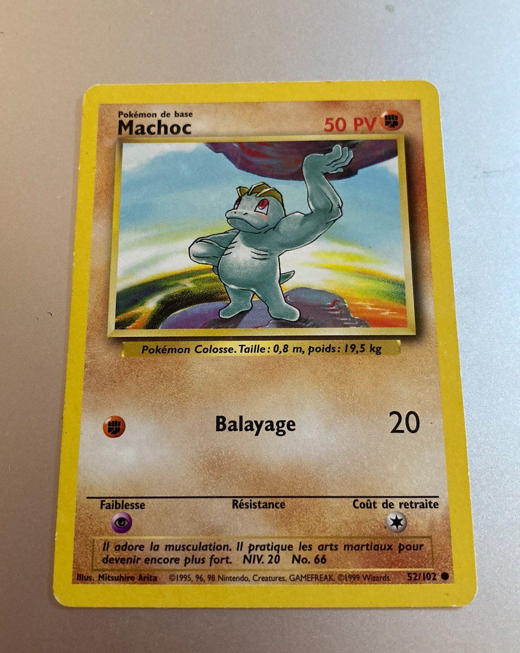 Pokémon Carte collezionabili: Carte Pokemon MACHOC 52/102 – Usato da Trélex venduto da Microcx2